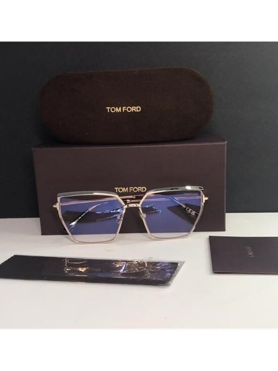 TOM FORD FT5946-B 028 cat eye Tom Ford optical shiny rose gold frame. main image 8